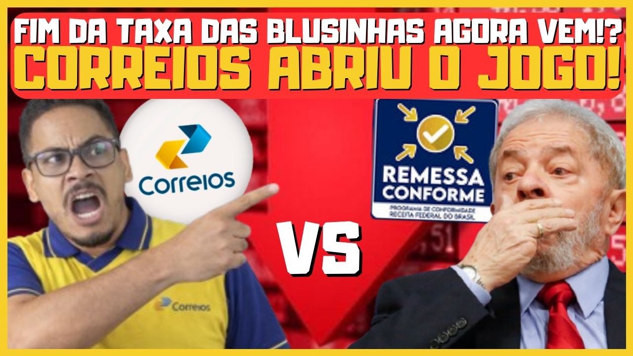 TAXA DAS BLUSINHAS E REMESSA CONFORME FOI QUE AFUNDOU OS CORREIOS ! ESTATAL FINALMENTE ADMITE