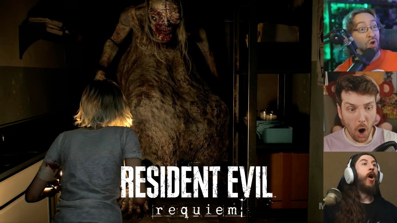 Стримеры отреагировали на первую погоню за монстром в Resident Evil Requiem.