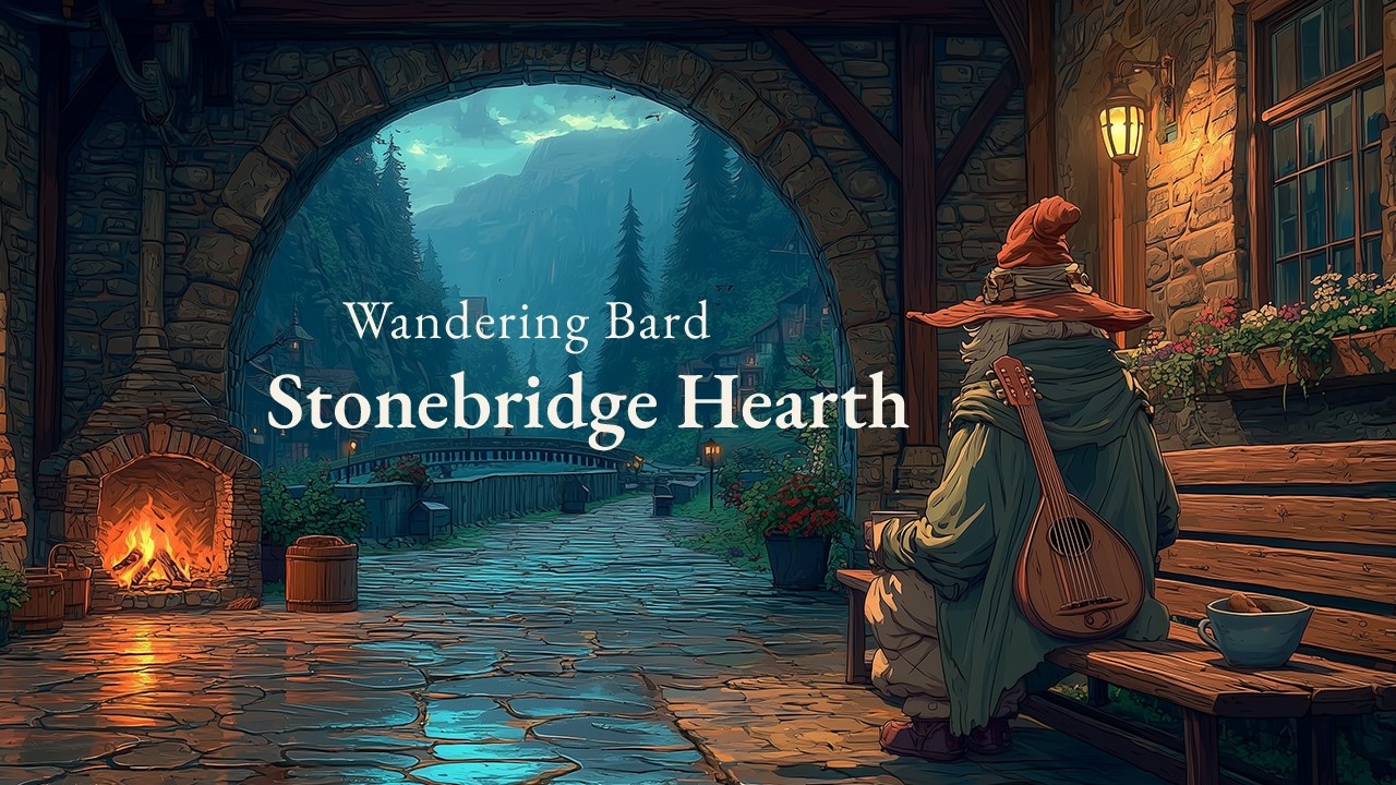 Medieval Music for Focus & Reading | The Wandering Bard’s Stonebridge Hearth