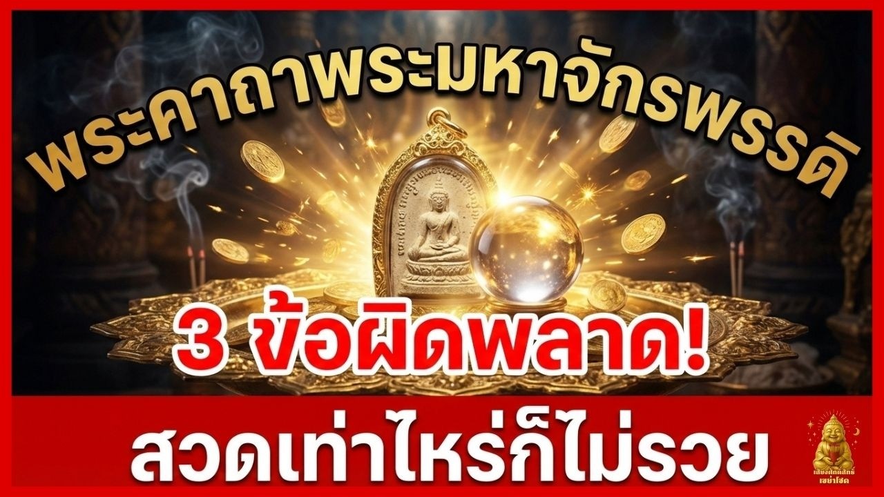 สวดเท่าไหร่ก็ไม่เห็นผล? 3 ข้อผิดพลาดที่ทำให้ 