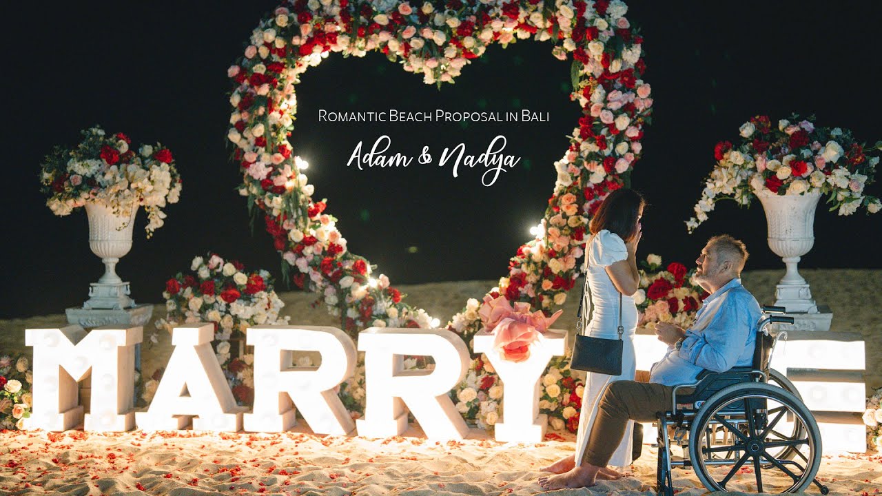 Romantic Beach Proposal in Bali // Adam & Nadya
