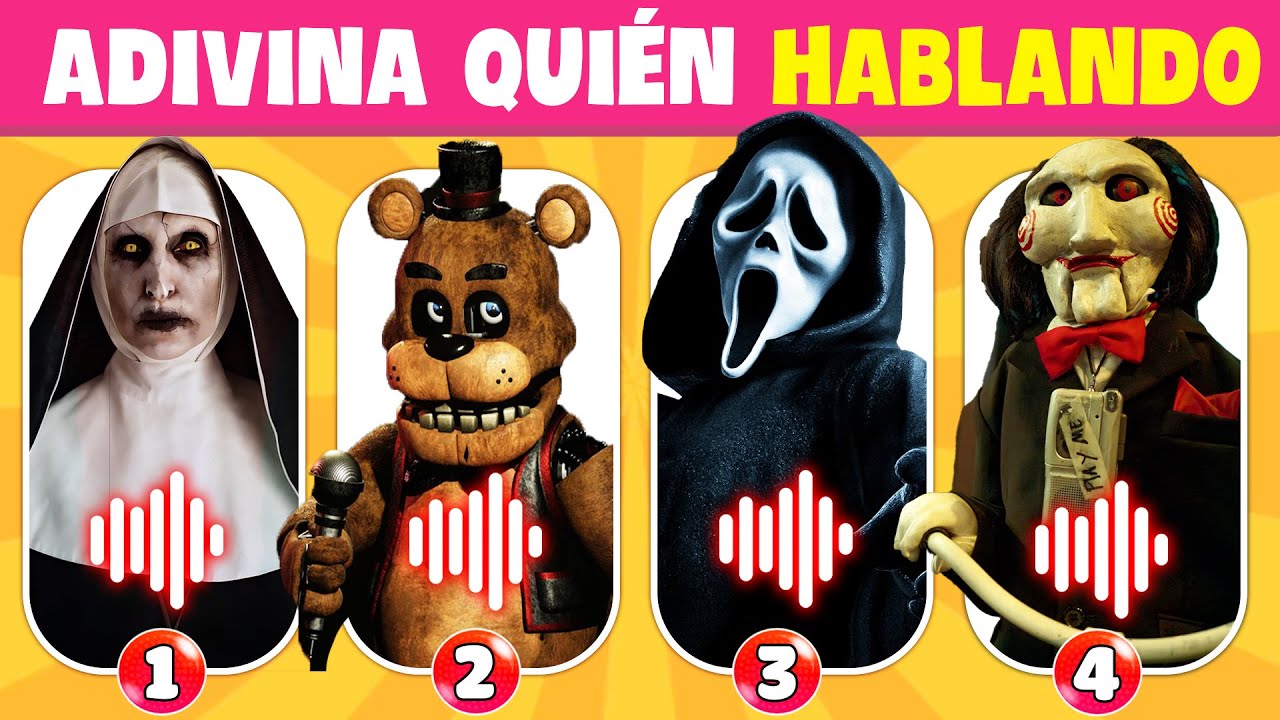 Adivina Quien Hablando - Adivinar el Personaje de la Pel&iacute;cula De Terror Por Voz |Pennywise,Fnaf Quiz