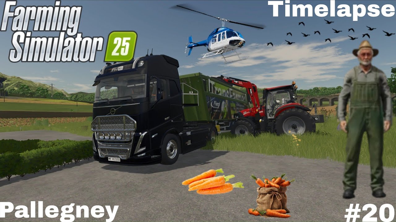 🥕 RAMASSER LES CAROTTES & SEMER LES BETTERAVES SUCRÉES 🫜 | Farming Simulator 25 | Pallegney Ép20