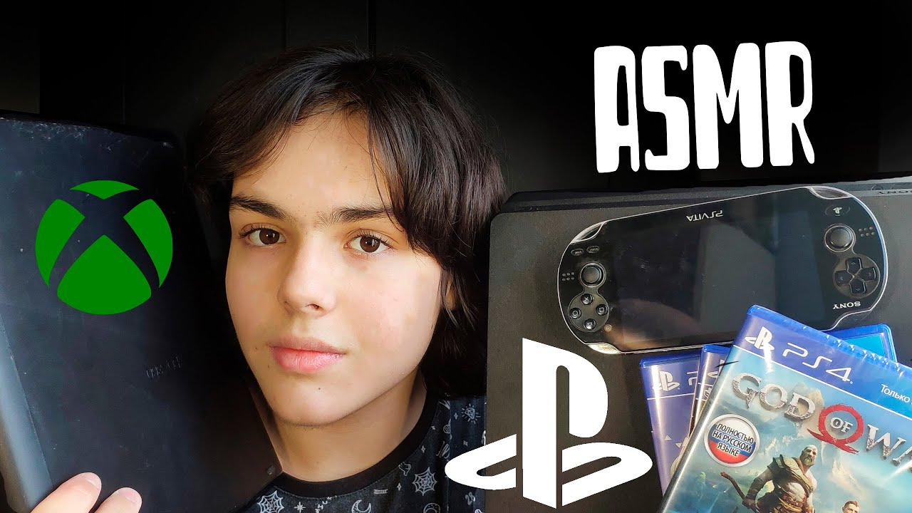 АСМР МАГАЗИН КОНСОЛЕЙ И ПРИСТАВОК  (PS4, XBOX, PSP) //asmr  game console store