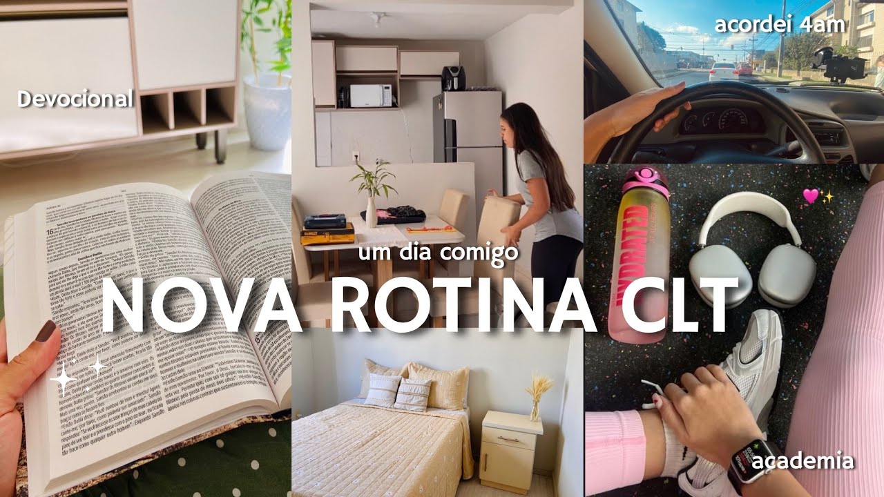 Rotina voltando trabalhar clt, acordei 4h, como est&aacute; sendo essa nova fase, fiz janta e cuidei do lar
