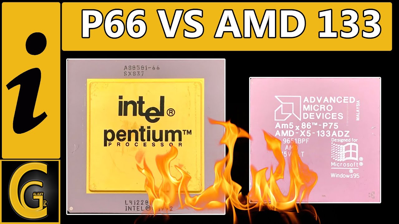 Intel Pentium 66 MHz VS AMD 486 X5-133 MHz