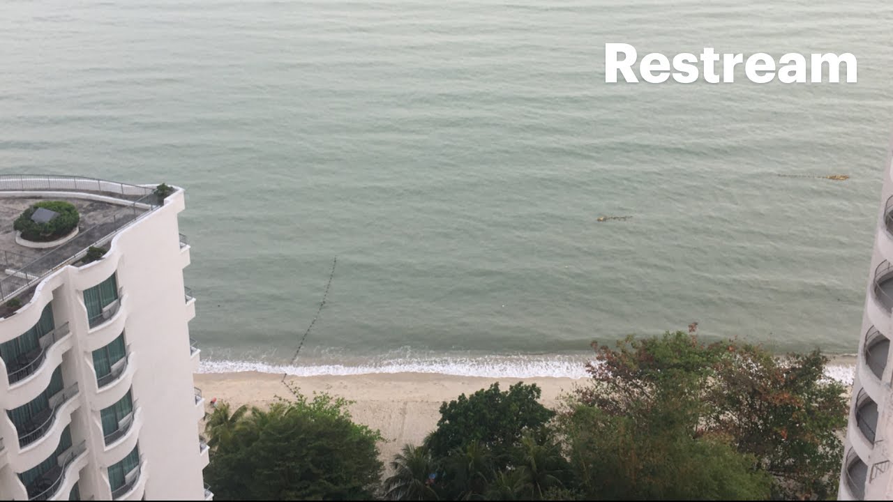 Droning Penang island beach, Malaysia