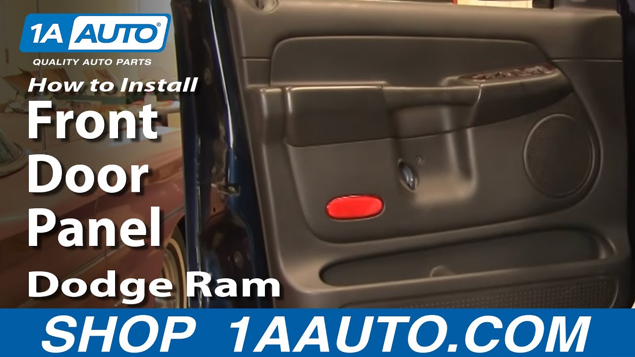 How To Remove Front Door Panel 02-08 Dodge Ram