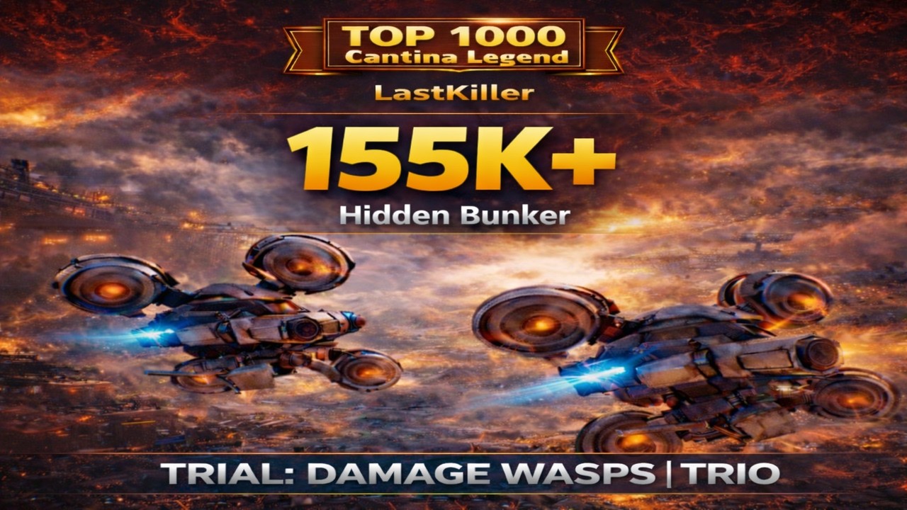 TRIO Damage Wasps 155K+ High Score – TOP 1000 Cantina Legend | ARC Raiders Weekly Trials (S2 - W9)