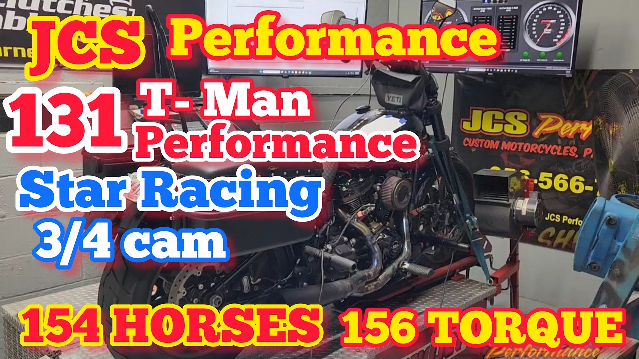 Billy Dyno Tune 131 M8 T-Man Performance Star Racing 3/4 Cam Bassani Road Rage 2 into 1