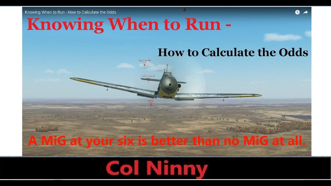 (60) IL-2 How to Dogfight - Knowing When to Run - Calculating the Odds