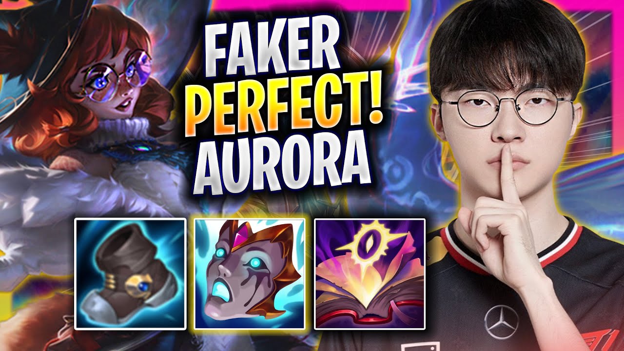 FAKER PERFECT GAME WITH AURORA! - T1 Faker Plays Aurora MID vs Ahri! | Season 2025