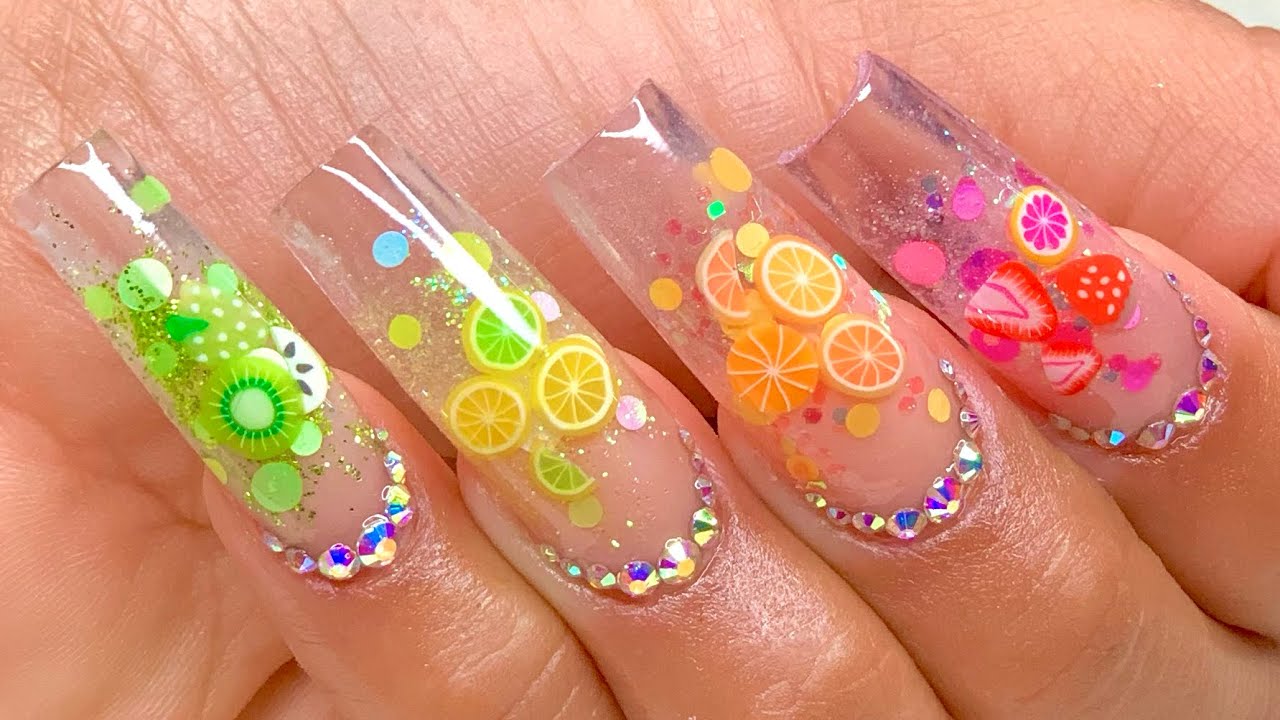 Diseño PRIMAVERAL súper Colorido con FIMOS  de frutas