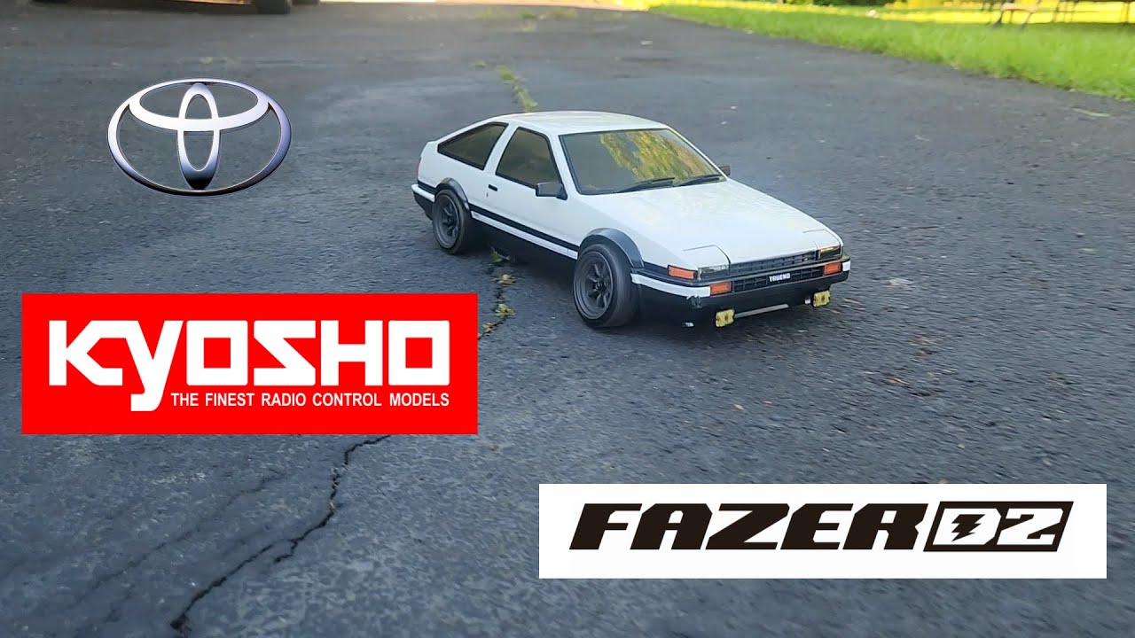 Kyosho Fazer D2 Toyota Trueno AE86 Review and test Run Is this chassis good for a new Drifter