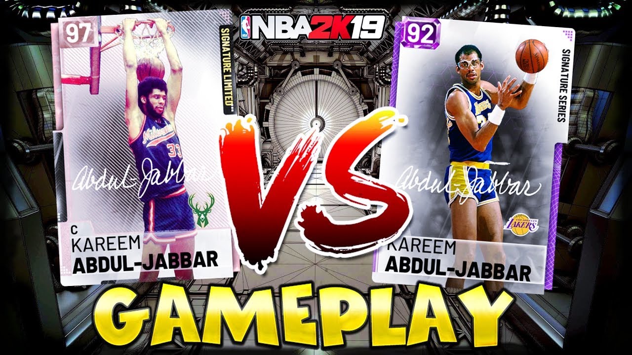 Pink Diamond Kareem VS Amethyst Kareem Abdul Jabbar SIGNATURE EDITIONS! Nba 2k19 Myteam Gameplay