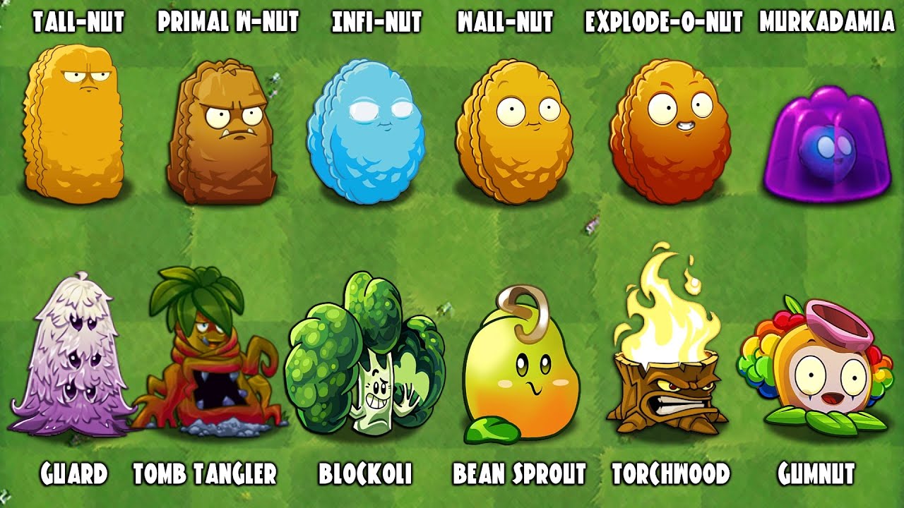 PvZ2 Hardness Test all Defense Plants! EXPERIMENT
