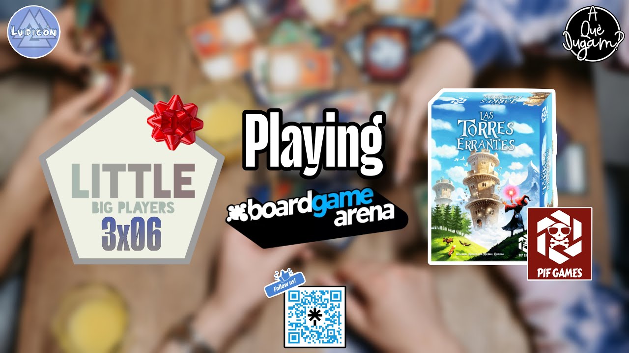 Playing Boardgame Arena a Las Torres Errantes de @PresentIsFutureGames