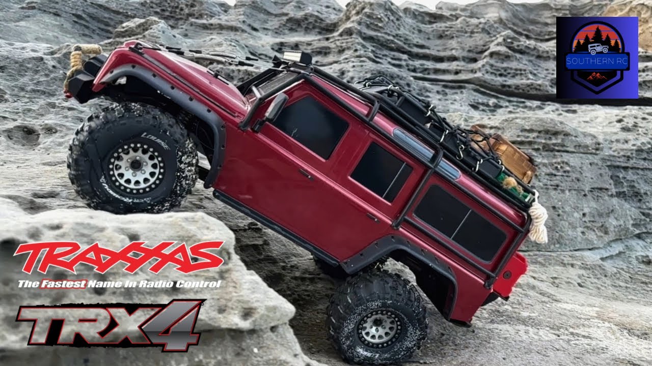 Traxxas TRX4 Land Rover Defender RC 1/10 scale crawling at Arniston Beach