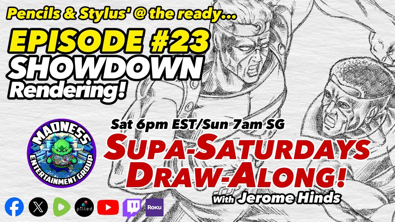 Supa-Saturdays Draw-Along! Ep 23