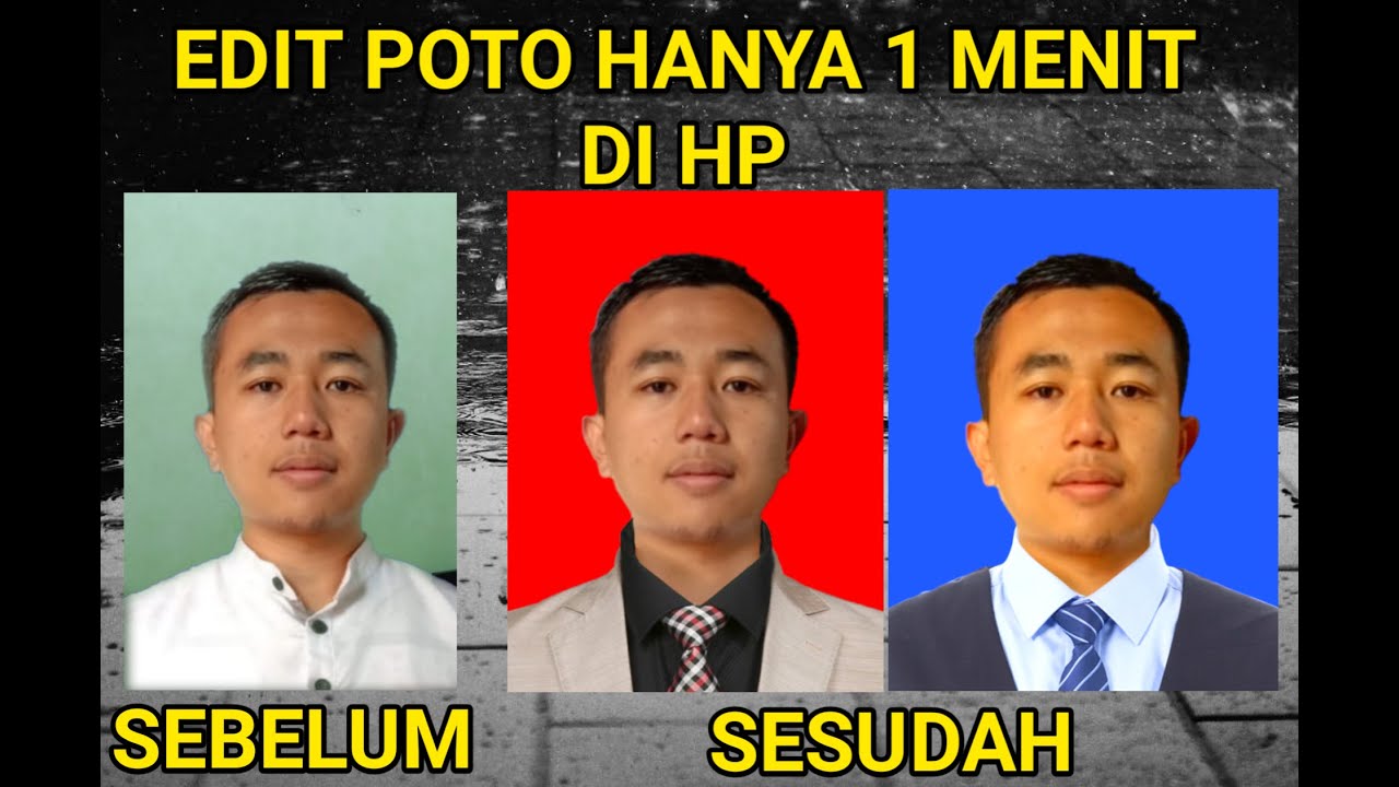 Cara edit pas foto di hp mudah tanpa aplikasi