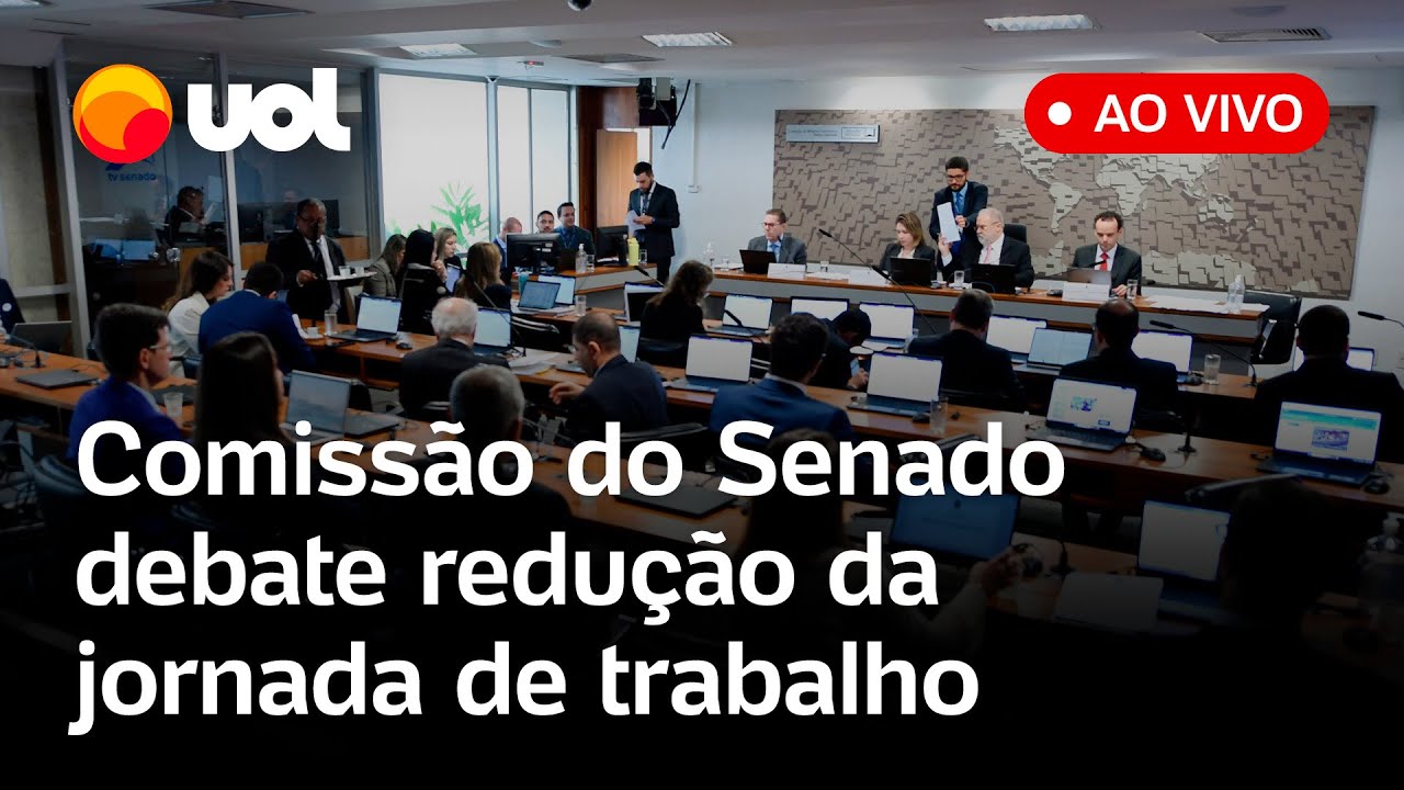 Escala 6x1: Comissão do Senado discute PEC que pode mudar a lei trabalhista; assista ao vivo