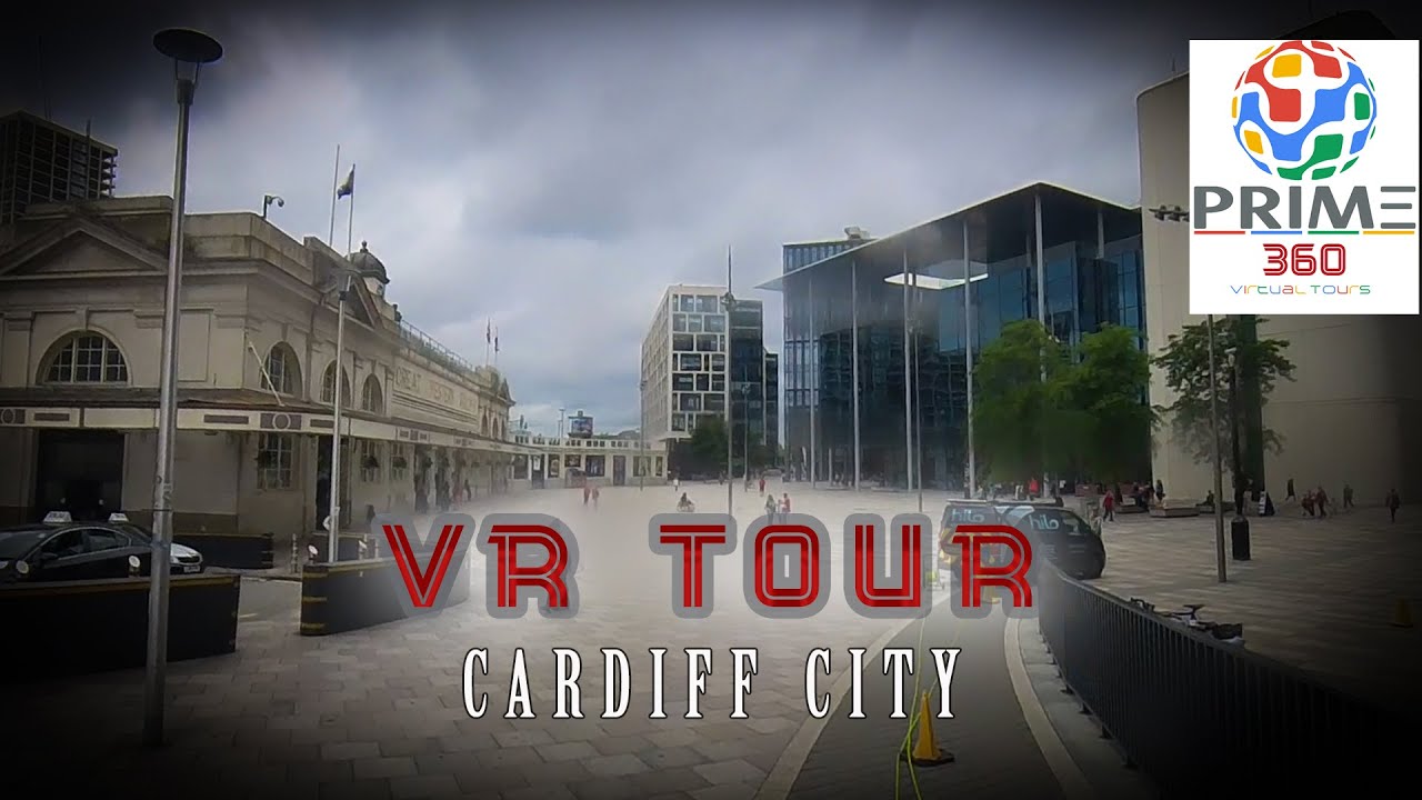 360 degree Engwe E bike ride throw Cardiff central part 1
