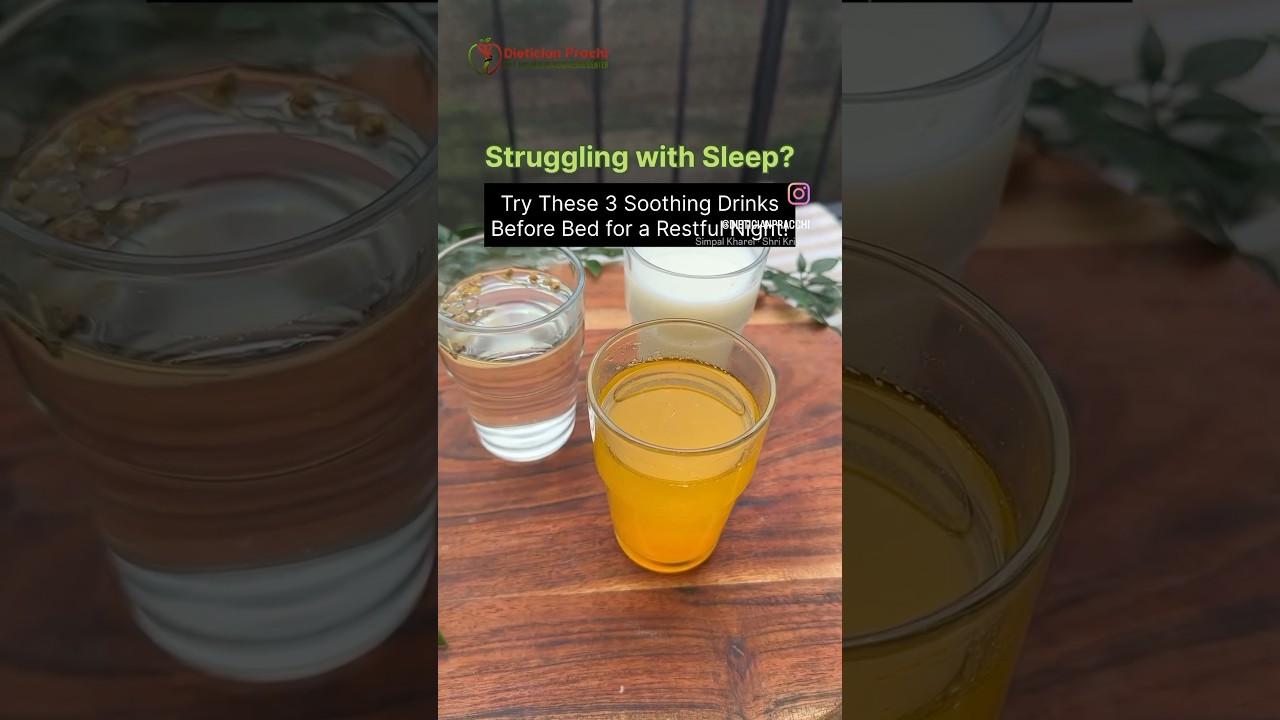 3 drinks for better sleep #youtubeshorts