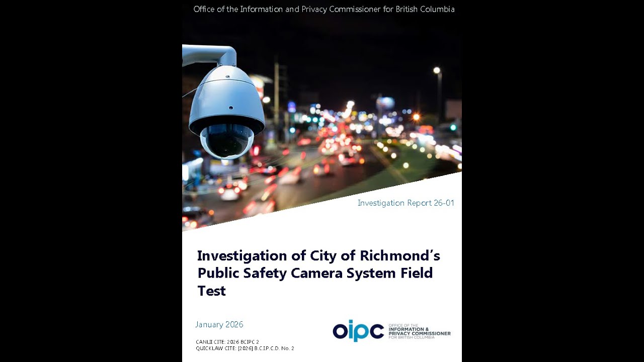 Investigation Report 26-01: City of Richmond's Public Safety Camera System Field Test