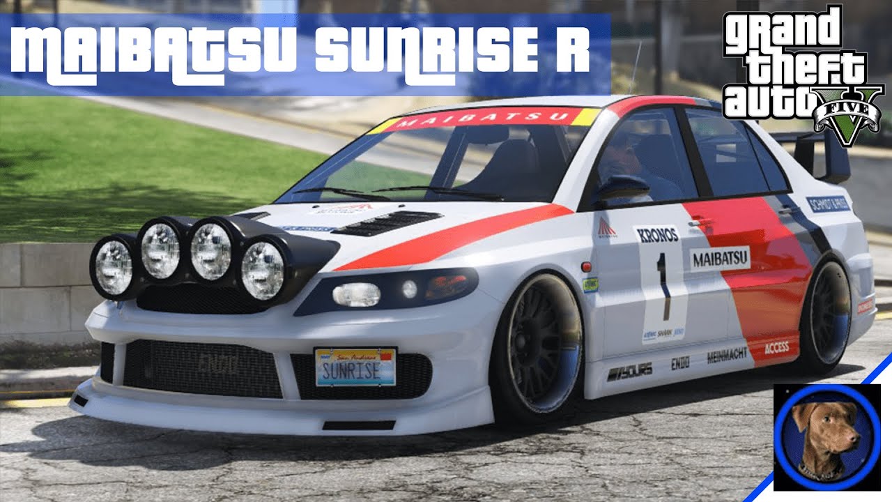 Maibatsu Sunrise R (Mitsubishi Evo VII/VIII) | GTA V Lore-Friendly Car Mod | PC