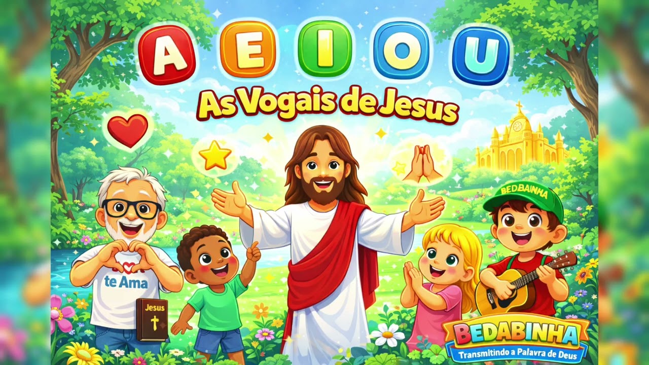 A E I O U - As Vogais de Jesus - Música Infantil Cristã | Louvor para Crianças 