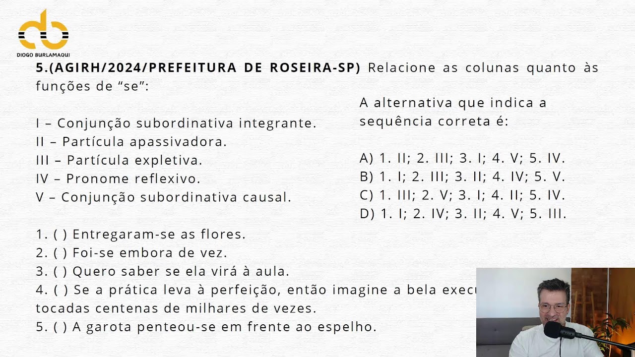 Funções da Palavra SE