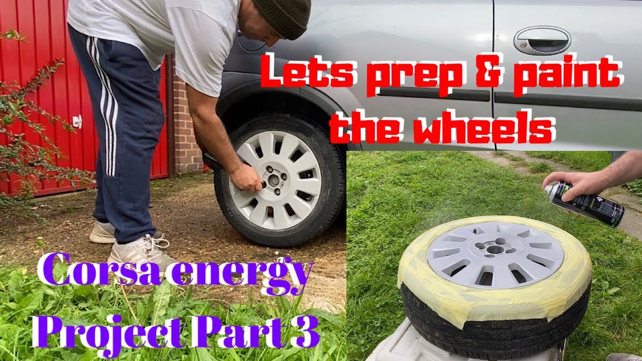 DIY WHEEL REFURB! | 2004 Corsa C Energy Part 3: Sanding & Painting the Alloys 