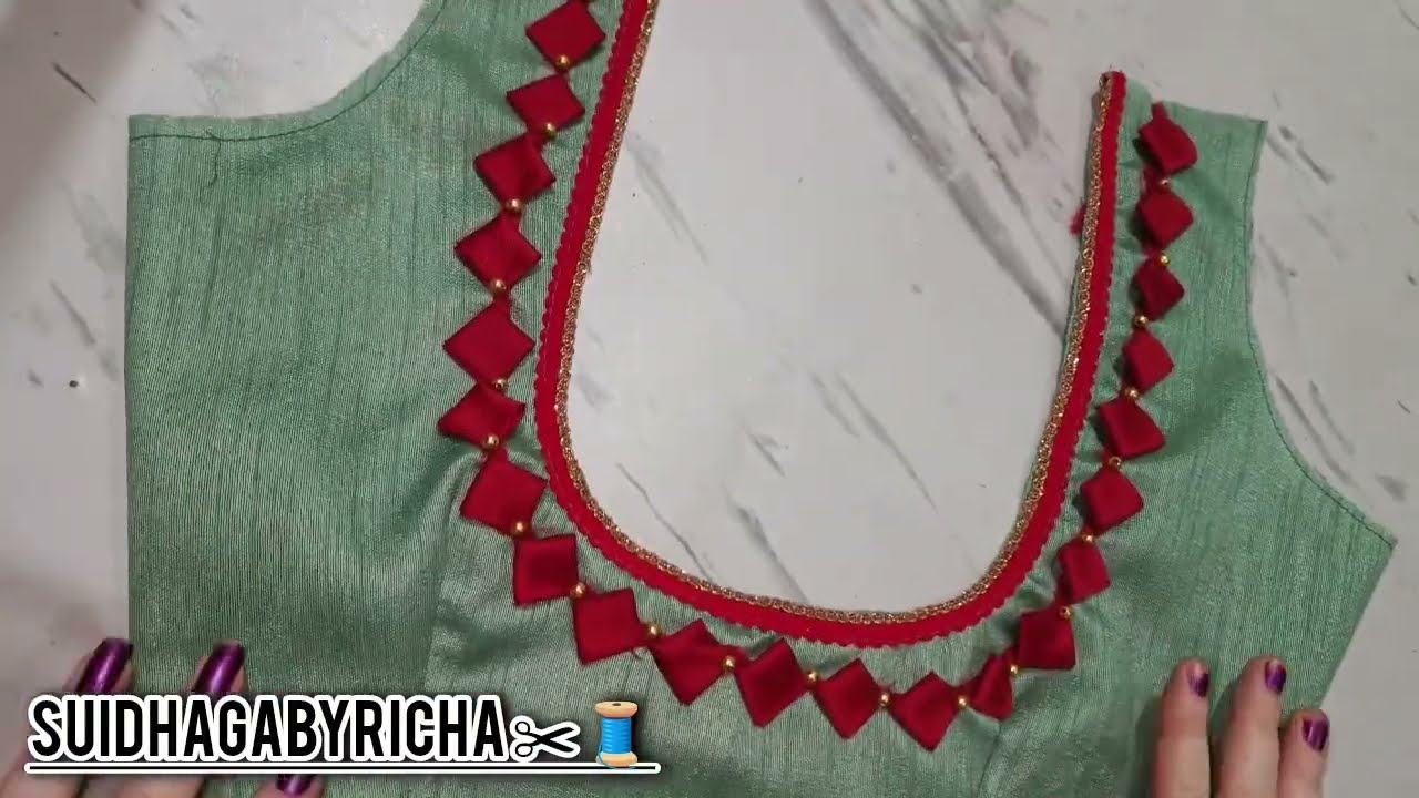 Latest design for blouse back neck #viral #foryou #explore #fashion #handmade #youtuber #trending 