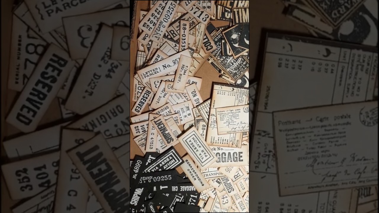 Stamped Ephemera - Fill up your Stash [Easy Ephemera Making] #massmakemarch2025  #junkjournaling