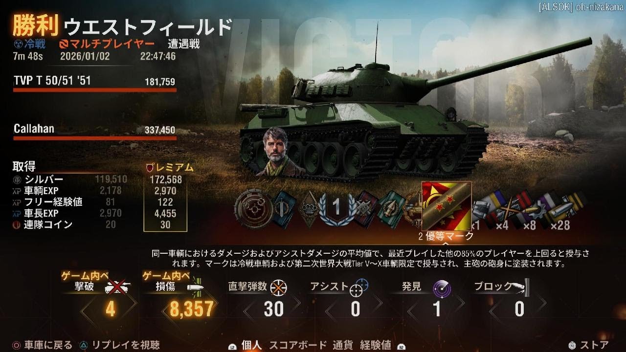 2優等戦。 (TVP T50/51)