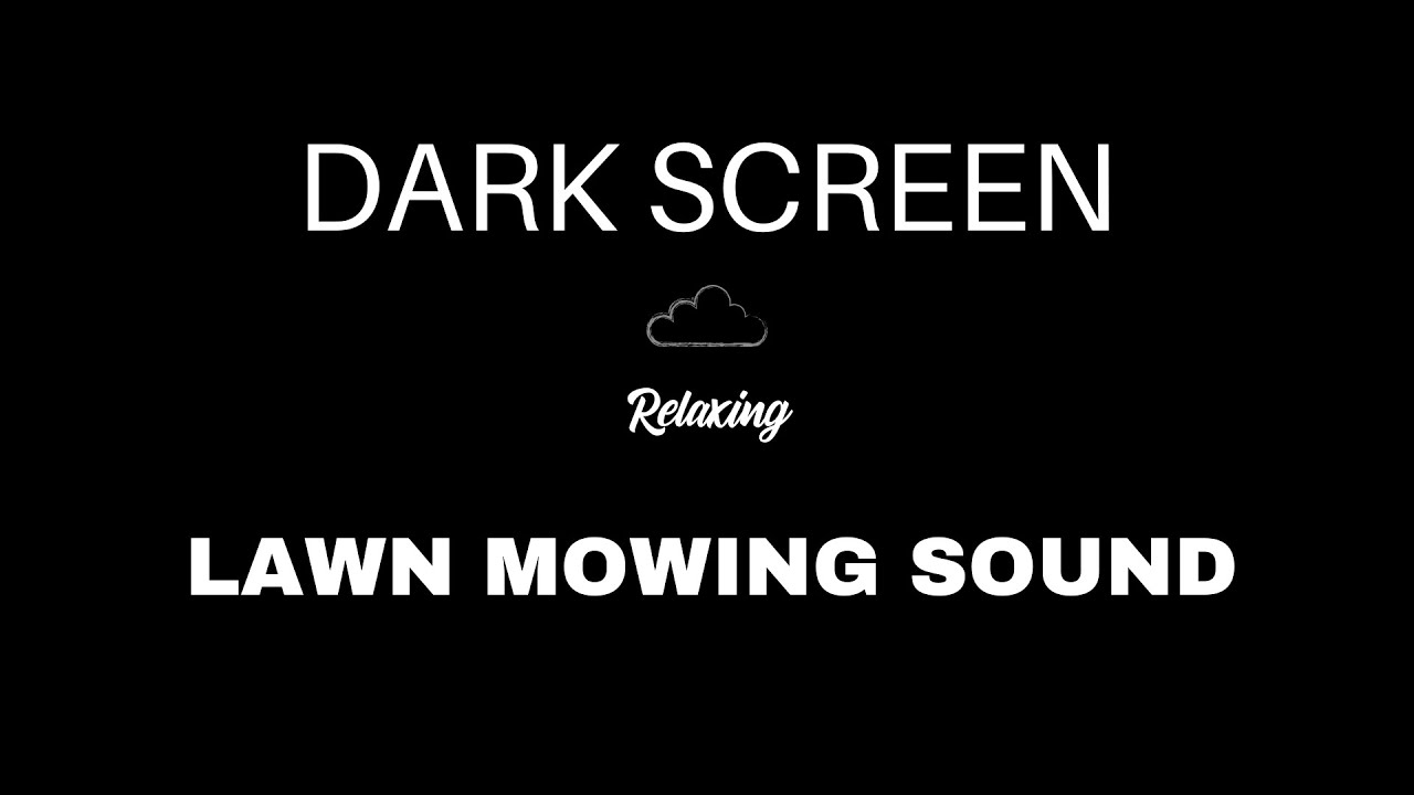 Lawn Mowing Sound for Sleeping | BLACK SCREEN | Lawn Mower Sound Effect