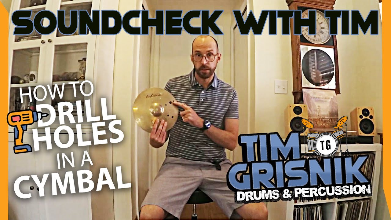 HOW TO DRILL HOLES IN A CYMBAL (DIY Tutorial)