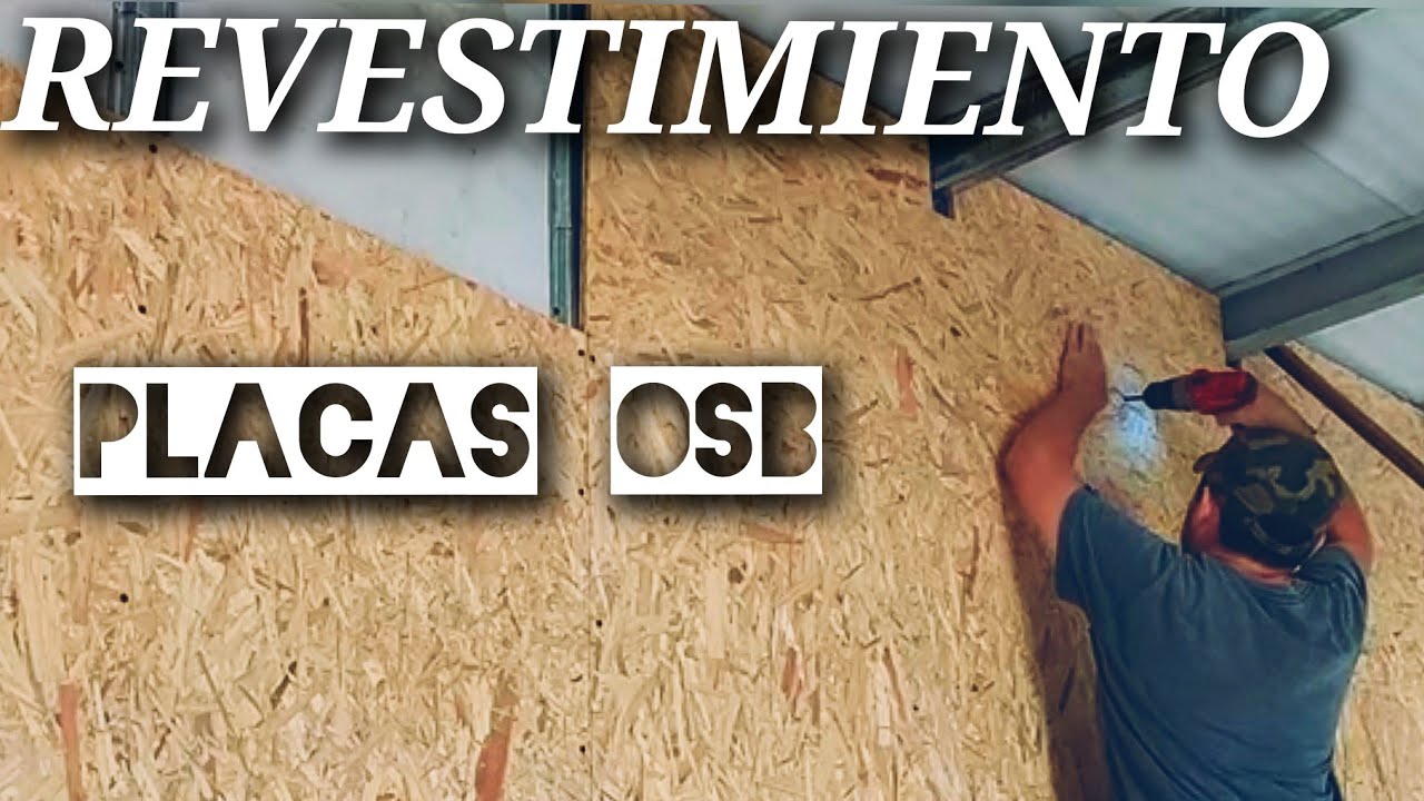 Revestimiento de pared con Placas de madera OSB