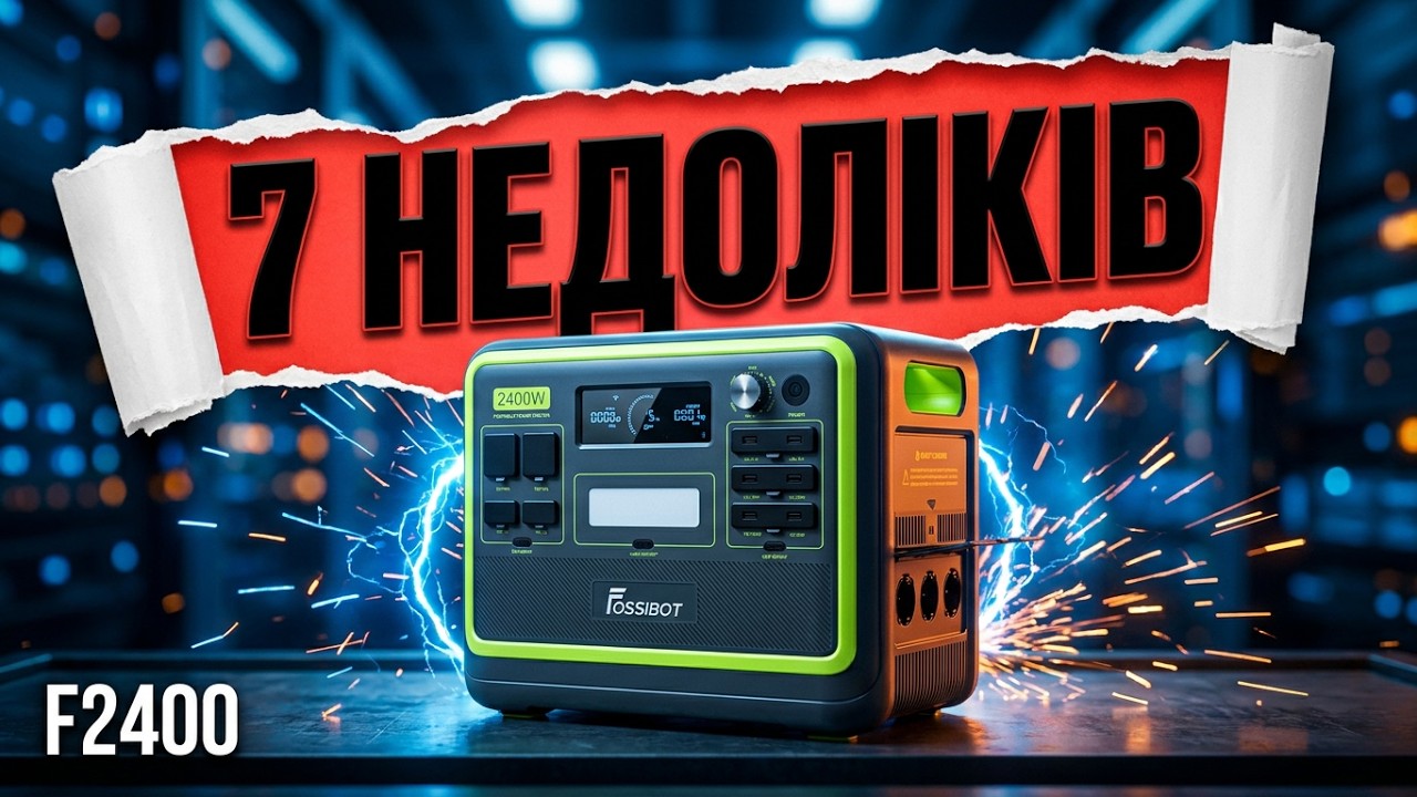 Недоліки FOSSiBOT F2400 ⚡ Що потрібно знати перед покупкою портативної електростанції Disadvantages