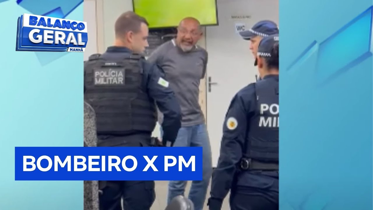 Bombeiro e policial militar se envolvem em confusão após acidente