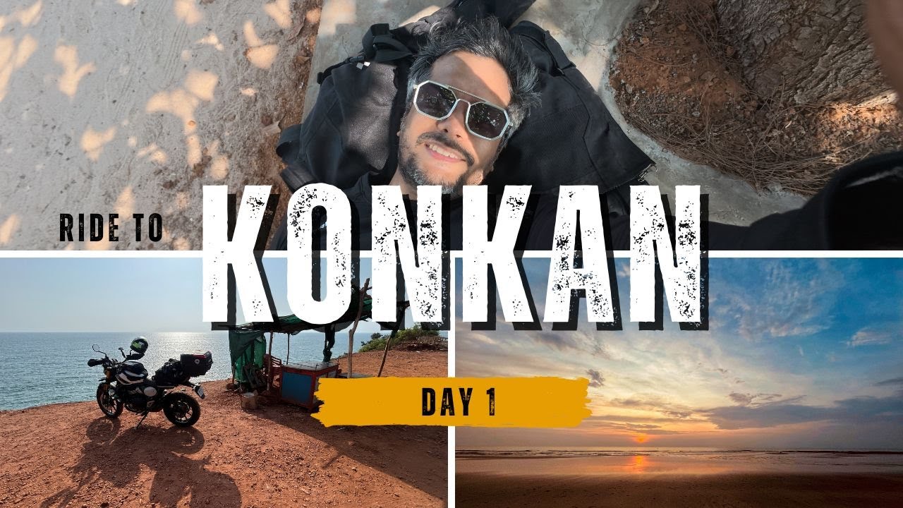 कोकण प्रवास सुरू! | KONKAN Ride Day 1: Coastal Bliss to RATNAGIRI | Triumph Scrambler 400X Long ride