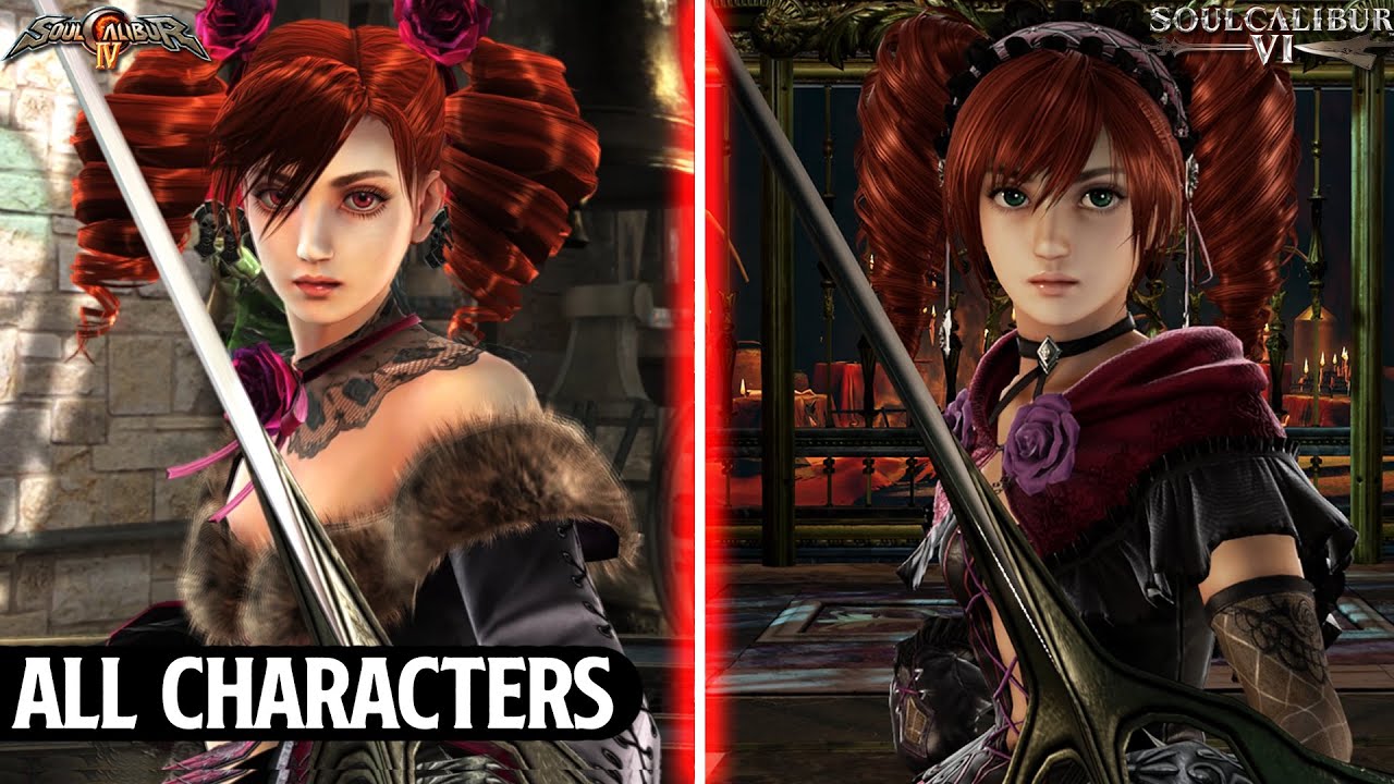 SoulCalibur VI vs SoulCalibur IV - All Characters Comparison + Critical Finish