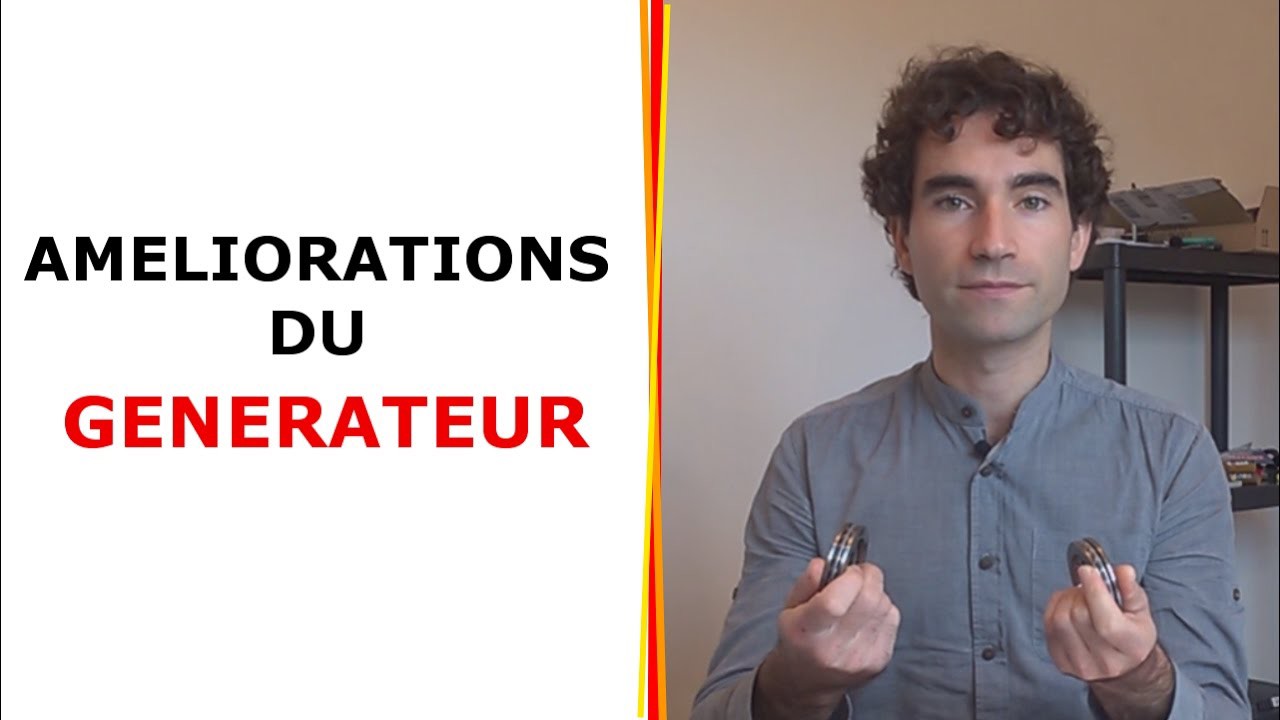 Améliorations du générateur et noyau de fer dans les bobines
