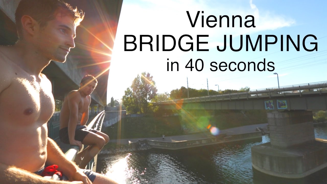 Vienna BRIDGE JUMPING in 40 seconds!
