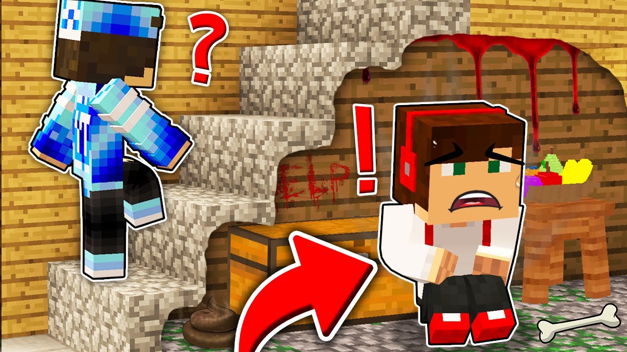 SCHOWAŁEM SIĘ POD SCHODAMI W DOMU PRZYJACIELA W MIENCRAFT?! GPLAY & LAKI