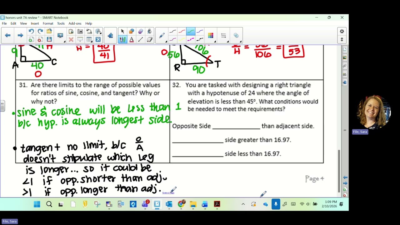 honors geometry - unit 7A review video 3 (#30 32+)