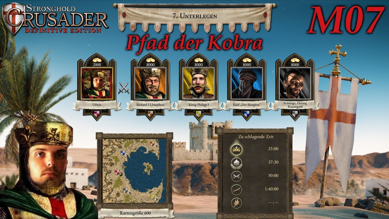 Unterlegen | Pfad der Kobra M07 | Stronghold Crusader - Definitive Edition