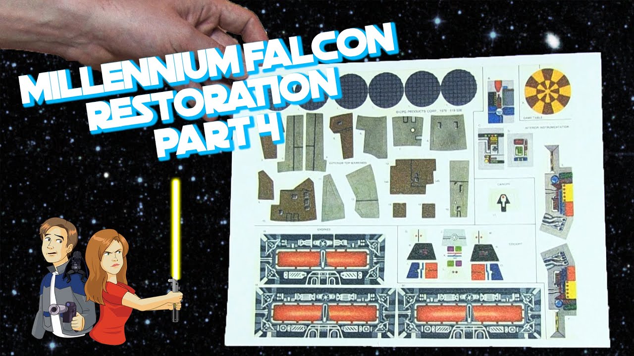 Star Wars Vintage Millennium Falcon Restoration - Part 4/5 Kenner Toy