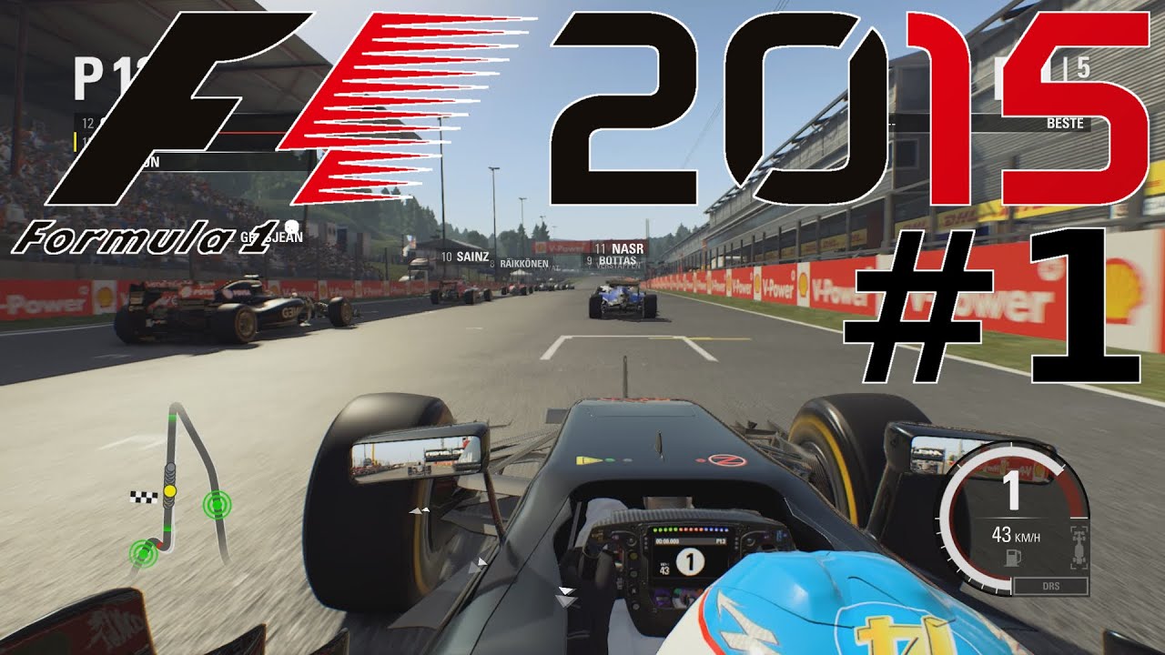 Lets Play F1 2015 German / Deutsch Part 1 - Das 1. Rennen im Mclaren Honda (SPA) - 60FPS HD Gameplay