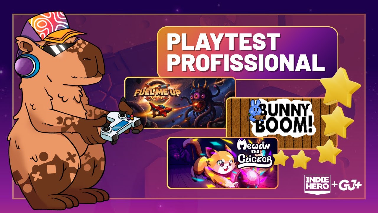Playtest de Jogos Indie: Feedback ao Vivo com Desenvolvedores